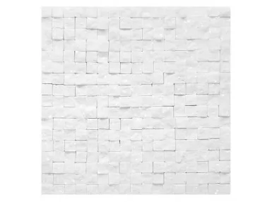 Crystal White Rock 18 30.5x30.5 - biała mozaika kamienna