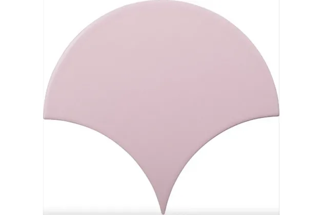Escama Powder Pink Medium Mat 15,5x17 - płytka ścienna