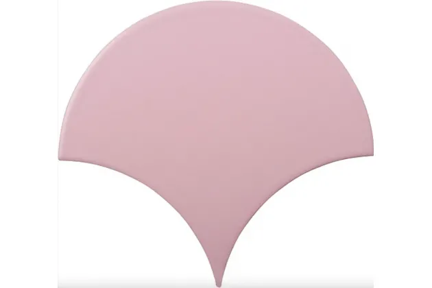 Escama Powder Pink Dark Mat 15,5x17 - płytka ścienna