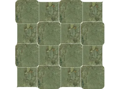 Checkers Rounded Green Giada 28,6x28,6 - płytka gresowa