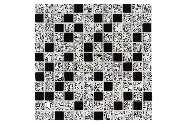 Lunar Zebra Mix 23 29.8x29.8 Mozaika szklana