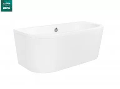 Volya 140x75x60 z syfon klik-klak chrom z przelewem slim