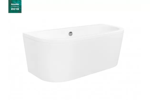 Volya 140x75x60 z syfon klik-klak chrom z przelewem slim