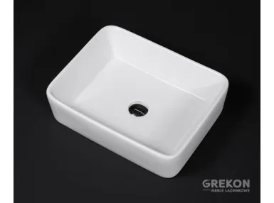 VERO biała umywalka ceramiczna 48x13.5