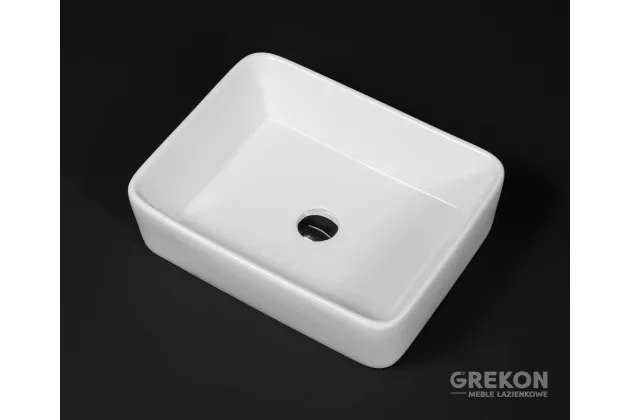 VERO biała umywalka ceramiczna 48x13.5