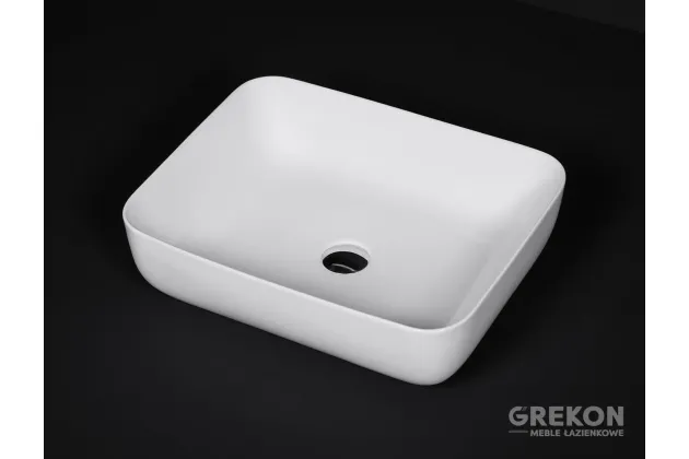 Pola biała umywalka ceramiczna 50.5x14