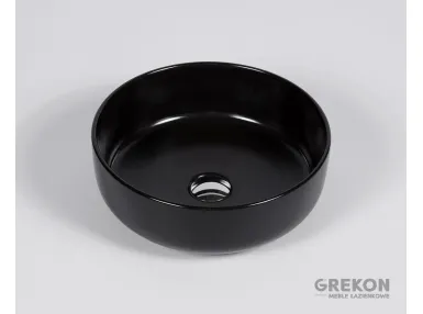 SIMPLE czarna umywalka ceramiczna 38.5x14