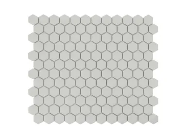 Mini Hexagon Ash Matt 30x26 - mozaika gresowa