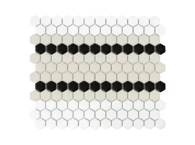 Mini Hexagon Stripe 5.C Matt 30x26 - mozaika gresowa