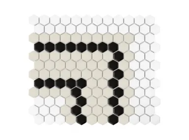 Mini Hexagon Stripe 5.2.C Matt 30x26 - mozaika gresowa