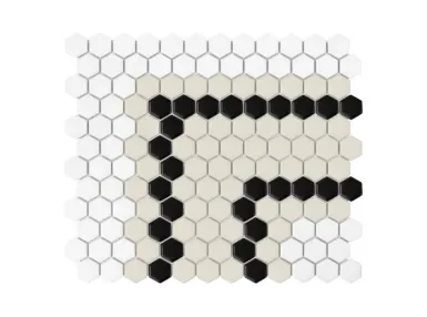 Mini Hexagon Stripe 5.3.C Matt 30x26 - mozaika gresowa
