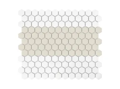 Mini Hexagon Stripe 1.C Matt 30x26 - mozaika gresowa