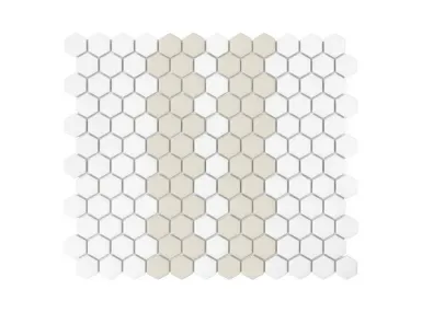 Mini Hexagon Stripe 2.1.C Matt 30x26 - mozaika gresowa