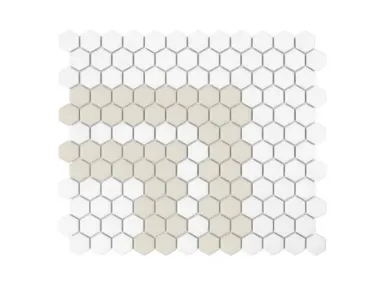 Mini Hexagon Stripe 2.2.C Matt 30x26 - mozaika gresowa