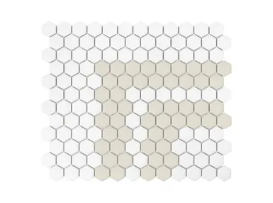 Mini Hexagon Stripe 2.3.C Matt 30x26 - mozaika gresowa
