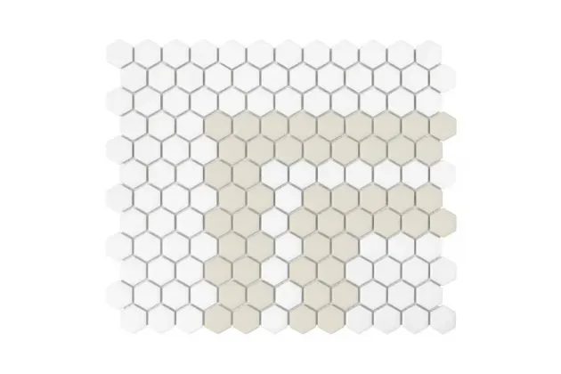 Mini Hexagon Stripe 2.3.C Matt 30x26 - mozaika gresowa