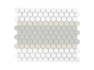Mini Hexagon Stripe 3.C Matt 30x26 - mozaika gresowa