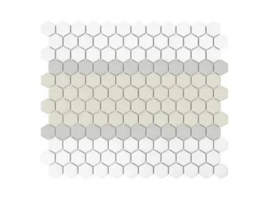 Mini Hexagon Stripe 3.A Matt 30x26 - mozaika gresowa