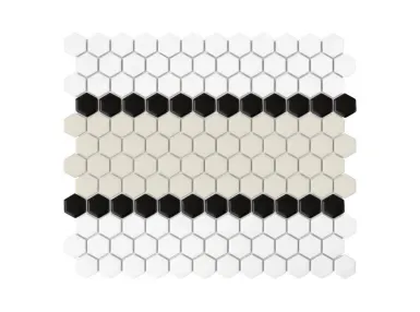 Mini Hexagon Stripe 3.B Matt 30x26 - mozaika gresowa
