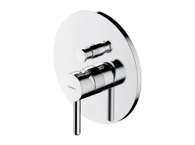 Y bateria prysznicowo-wannowa podtynkowa chrom, element natynkowy - Y1235ROCR