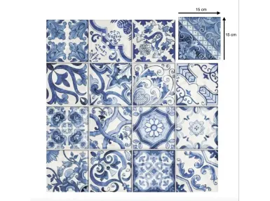 Amalfi Mix Cielo 15x15 - płytka gresowa ścienna