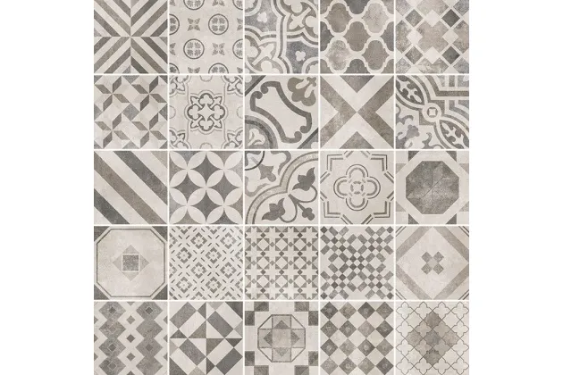 Cementina Mix Black & White 20x20 - płytka gresowa