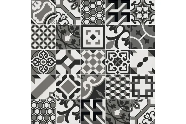 Cementina Paint Black & White 20x20 - płytka gresowa
