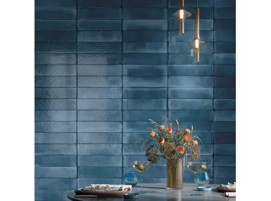 Uptown Blue Glossy 7,5x30 - płytka gresowa