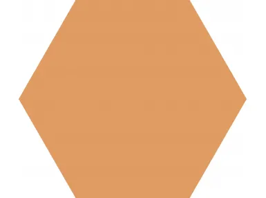 Basic Antelope Hex25 25x25 - pomarańczowa płytka gresowa.