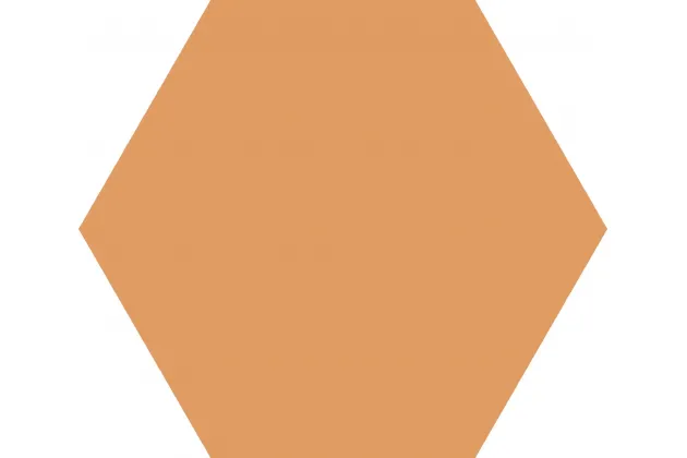 Basic Antelope Hex25 25x25 - pomarańczowa płytka gresowa.