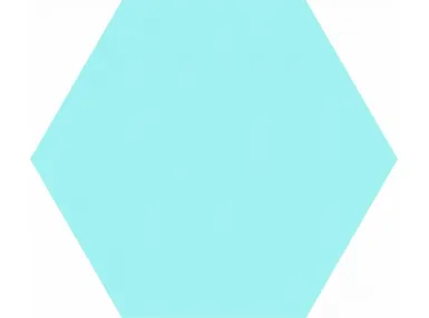 Basic Aqua Hex25 25x25 - błękitna płytka gresowa.