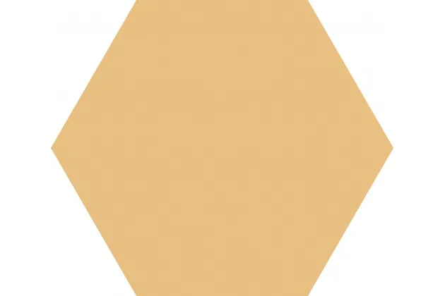 Basic Mango Hex25 25x25 - żółta płytka gresowa