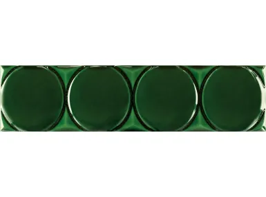 Waves Circle Copper Green 11,25x45 - płytka ścienna