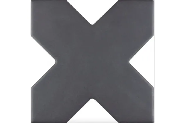 New York Cross Black 13,6x13,6 - płytka gresowa