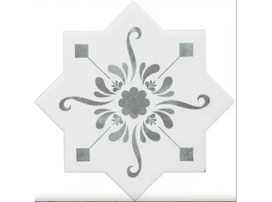 BeColors Star Dec. Stencil Grey 13,6x13,6 - płytka gresowa