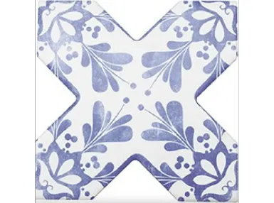 BeColors Cross Dec. Stencil Electric Blue 13,6x13,6 - płytka gresowa