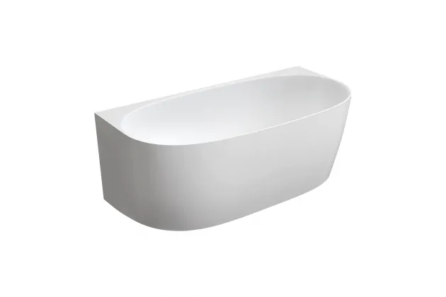 VALENCIA M+ wanna przyścienna 158x77 cm biały mat VALENCIASWPBM