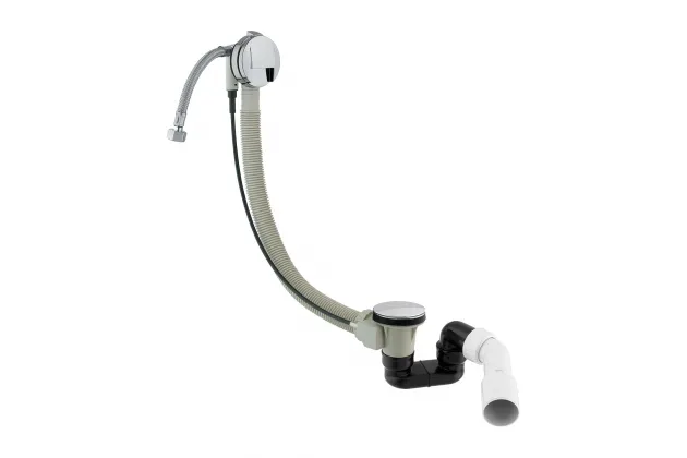 CGS Syfon wannowy przelewowo-odpływowo-napełniający chrom TK152-3.01+64-SCR