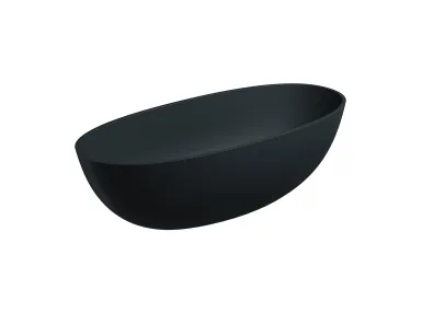 Wanna wolnostojąca Shell M+ Black Lava Matt 175x78 cm - SHELL175WWBLV