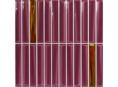 Melody Bordeaux Brillo Gold 20x20 - płytka ścienna