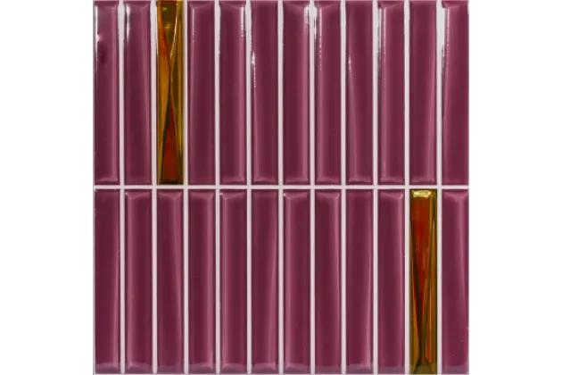 Melody Bordeaux Brillo Gold 20x20 - płytka ścienna