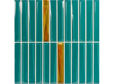 Melody Turquoise Brillo Gold 20x20 - płytka ścienna
