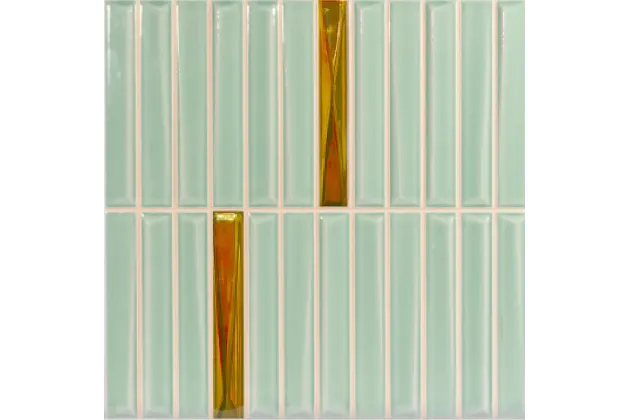 Melody Emerald Brillo Gold 20x20 - płytka ścienna