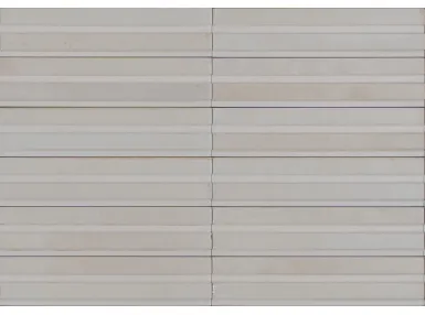 Lume Off White Struttura 3D Rake Lux 6x24, MP9D - płytka gresowa