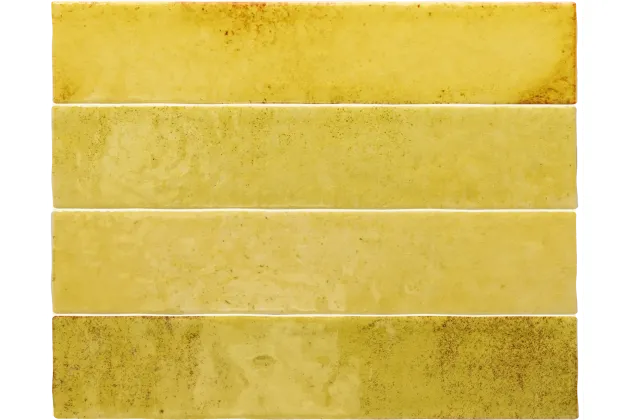 Menorca Lime 6,5x32,8 - Żółta płytka ścienna