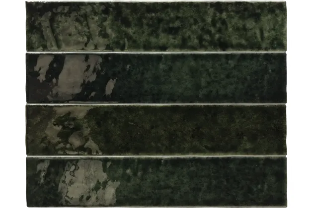 Menorca Black 6,5x32,8 - Czarna płytka ścienna