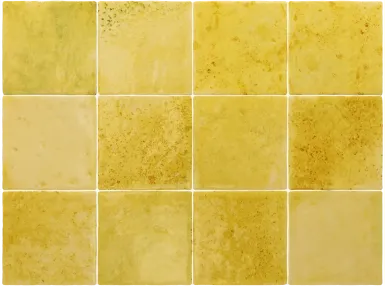 Menorca Lime 10x10 - Żółta płytka ścienna