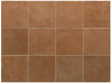 Stage Terracotta 10x10 - Brązowa płytka gresowa