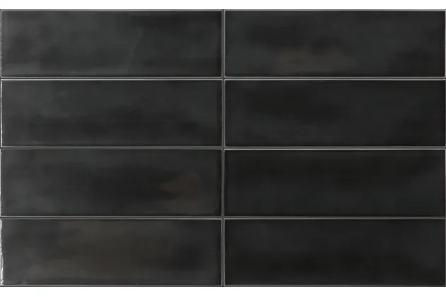 Island Black 6,5x20 - Czarna płytka ścienna