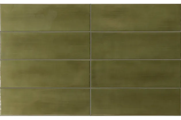Island Lichen 6,5x20 - Zielona płytka ścienna